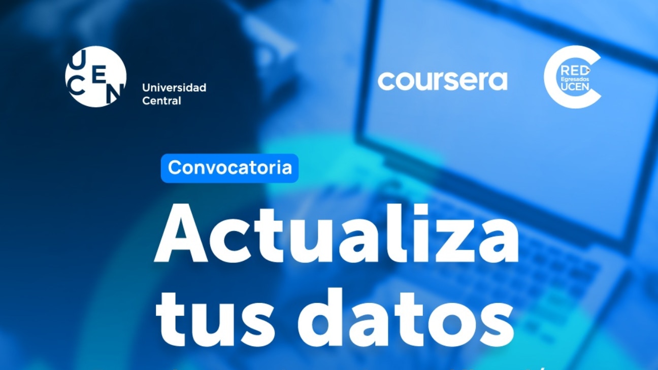 Imagen del artículo: Actualiza tus Datos con la Red de Egresados UCEN y obtén una de las 300 becas