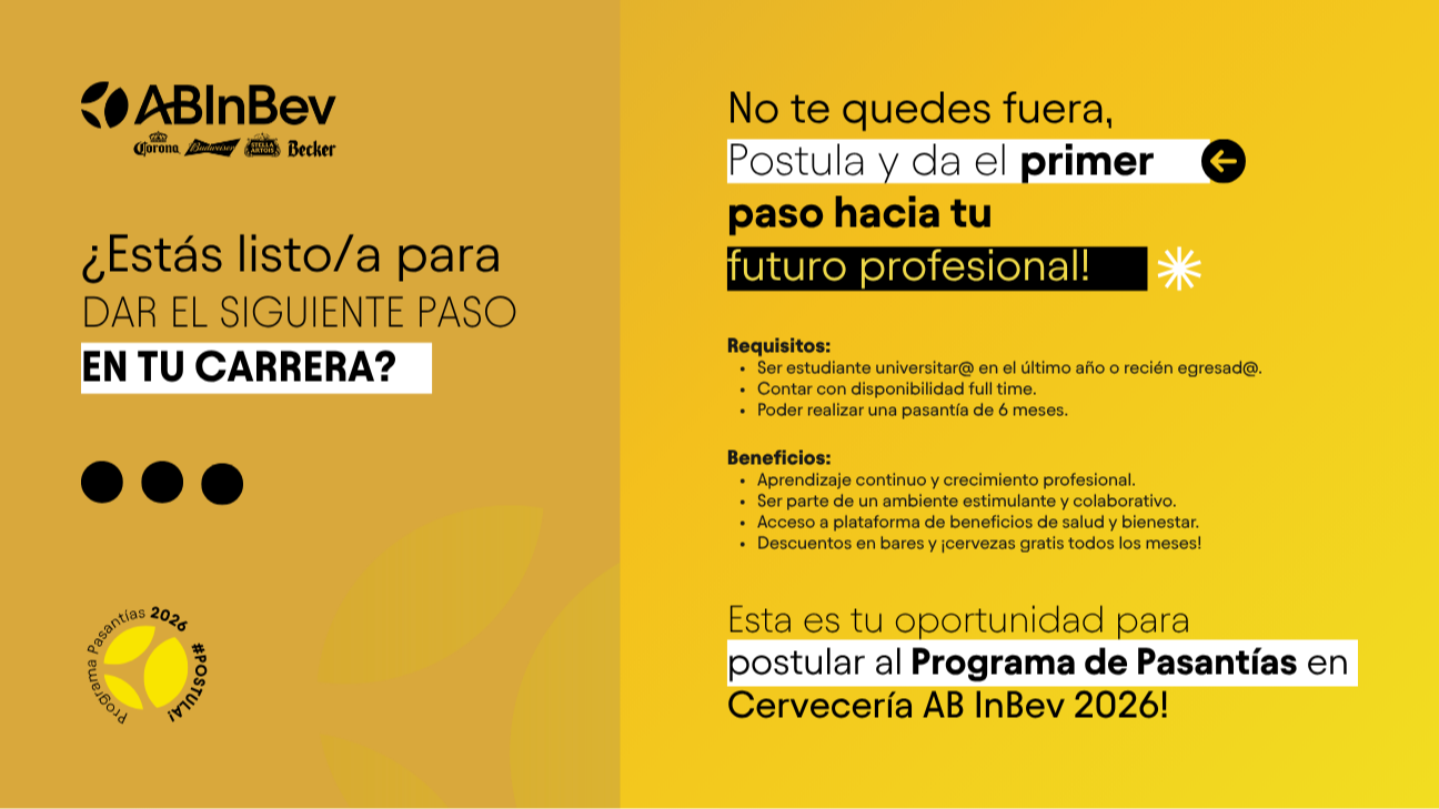 Imagen del artículo: ¡Programa de Pasantías Cervecería AbInBev 2026!