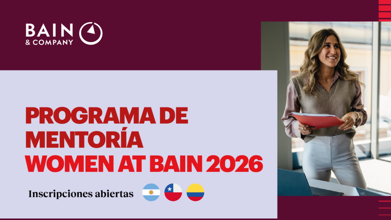 Imagen del artículo: 🚀 ¡Las inscripciones están abiertas!- Programa de Mentoría de Mujeres| Bain