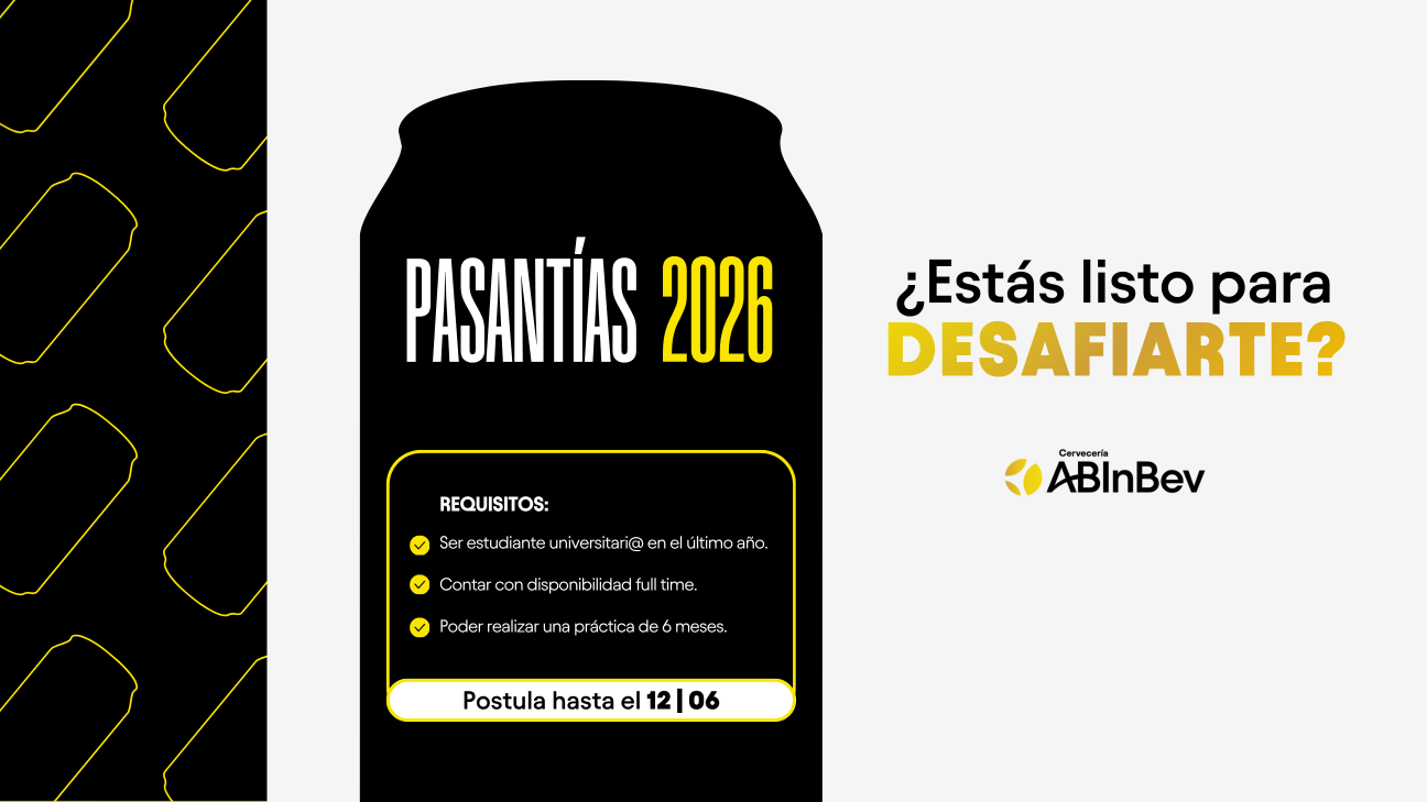 Imagen del artículo: Pasantías 2026 | Cervecería AB InBev Chile